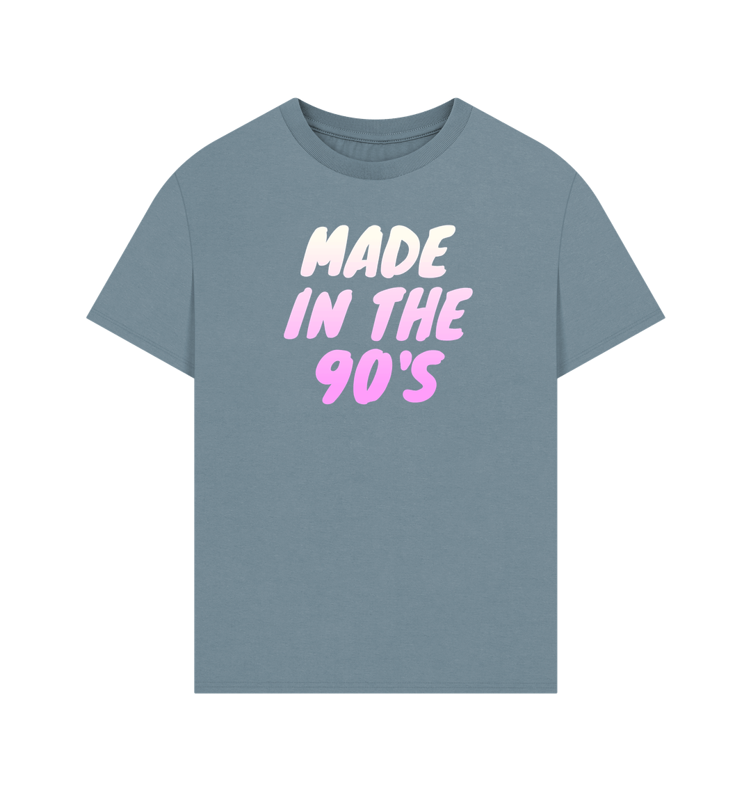 Stone Blue Printed T-shirt Front