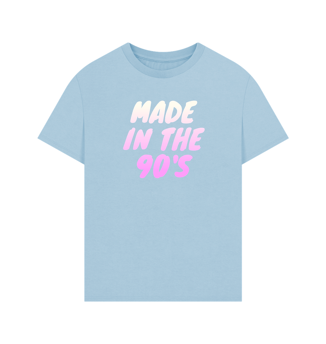 Milky Blue Printed T-shirt Front