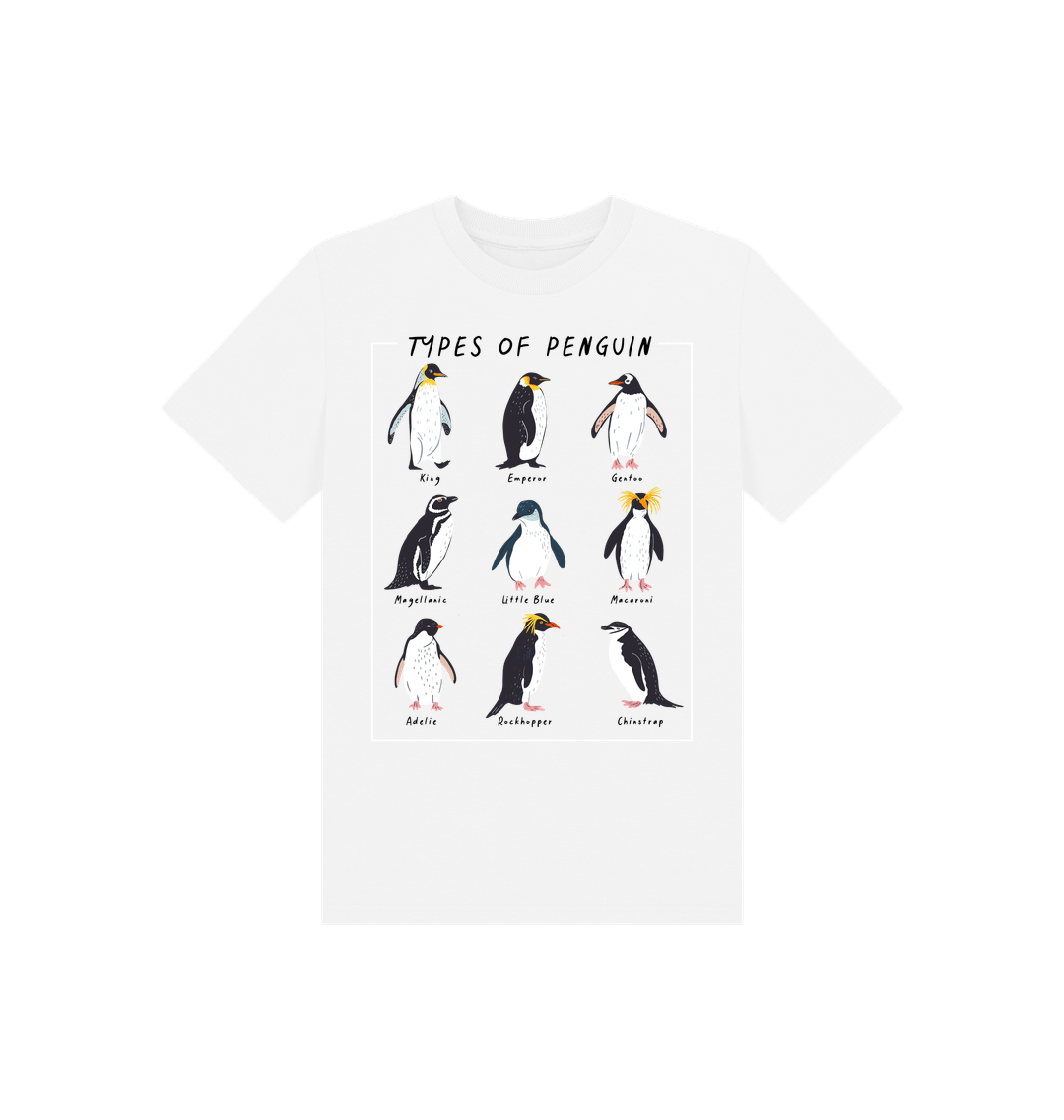 White Printed Kids T-Shirt Front