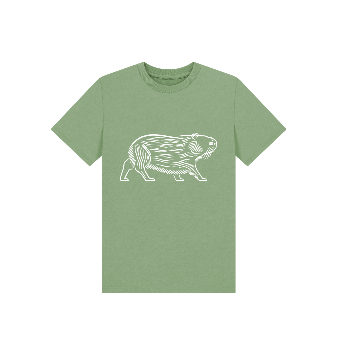 Sage Printed Kids T-Shirt Front