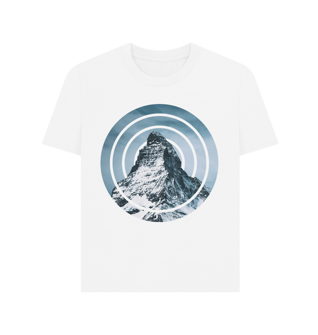 White Printed T-shirt Front