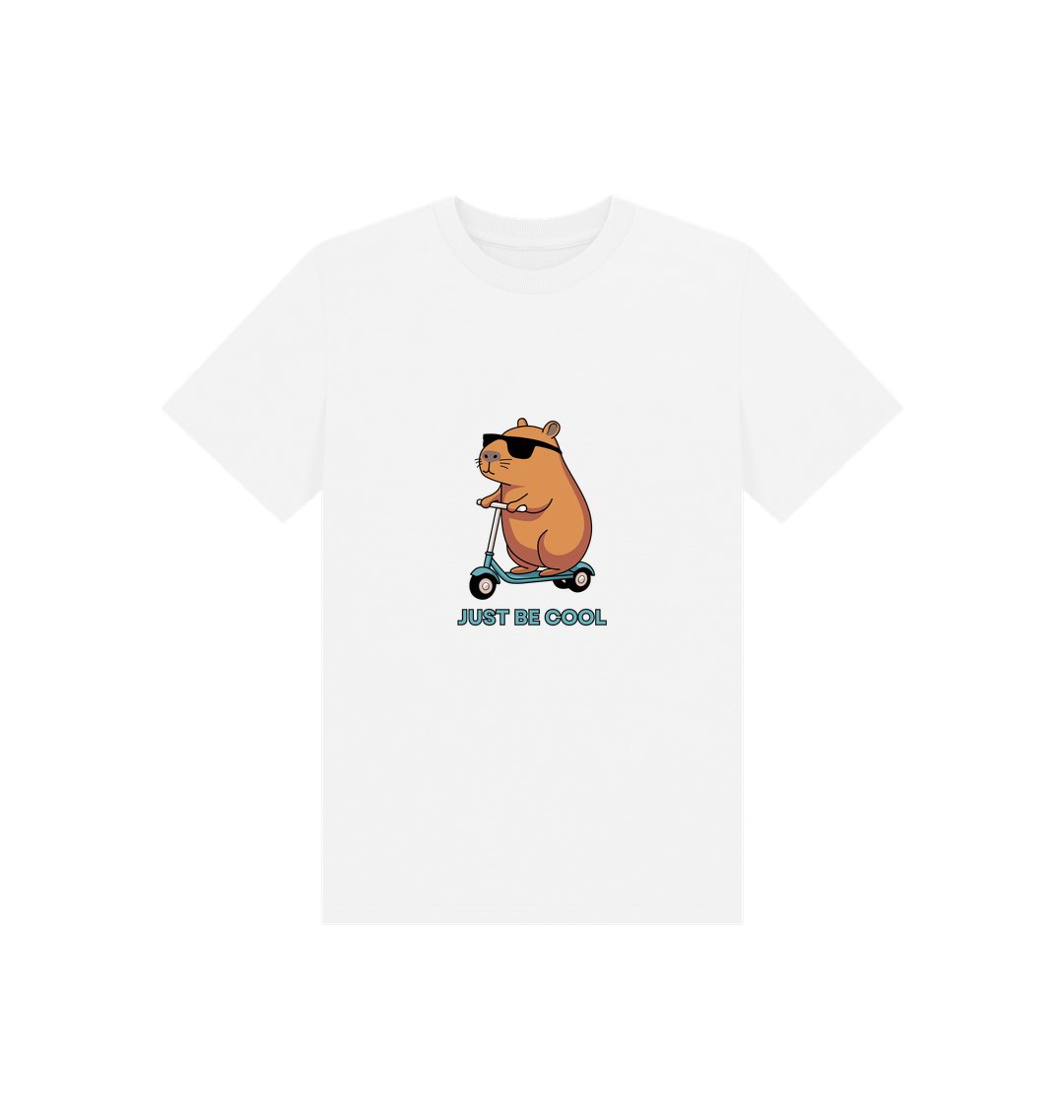 White Printed Kids T-Shirt Front