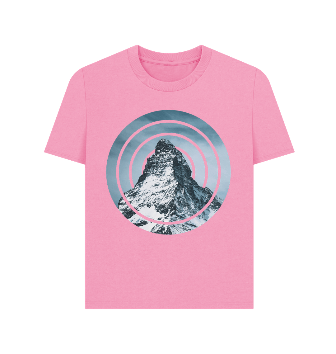 Rose Pink Printed T-shirt Front