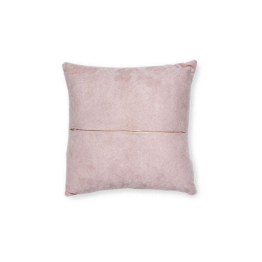 Cozy Decorative Suriel Tea Co Pillow - Pink Back, Cute Home Decor, Gift for Tea Lovers, Boho Style Cushion, Relaxation Accent