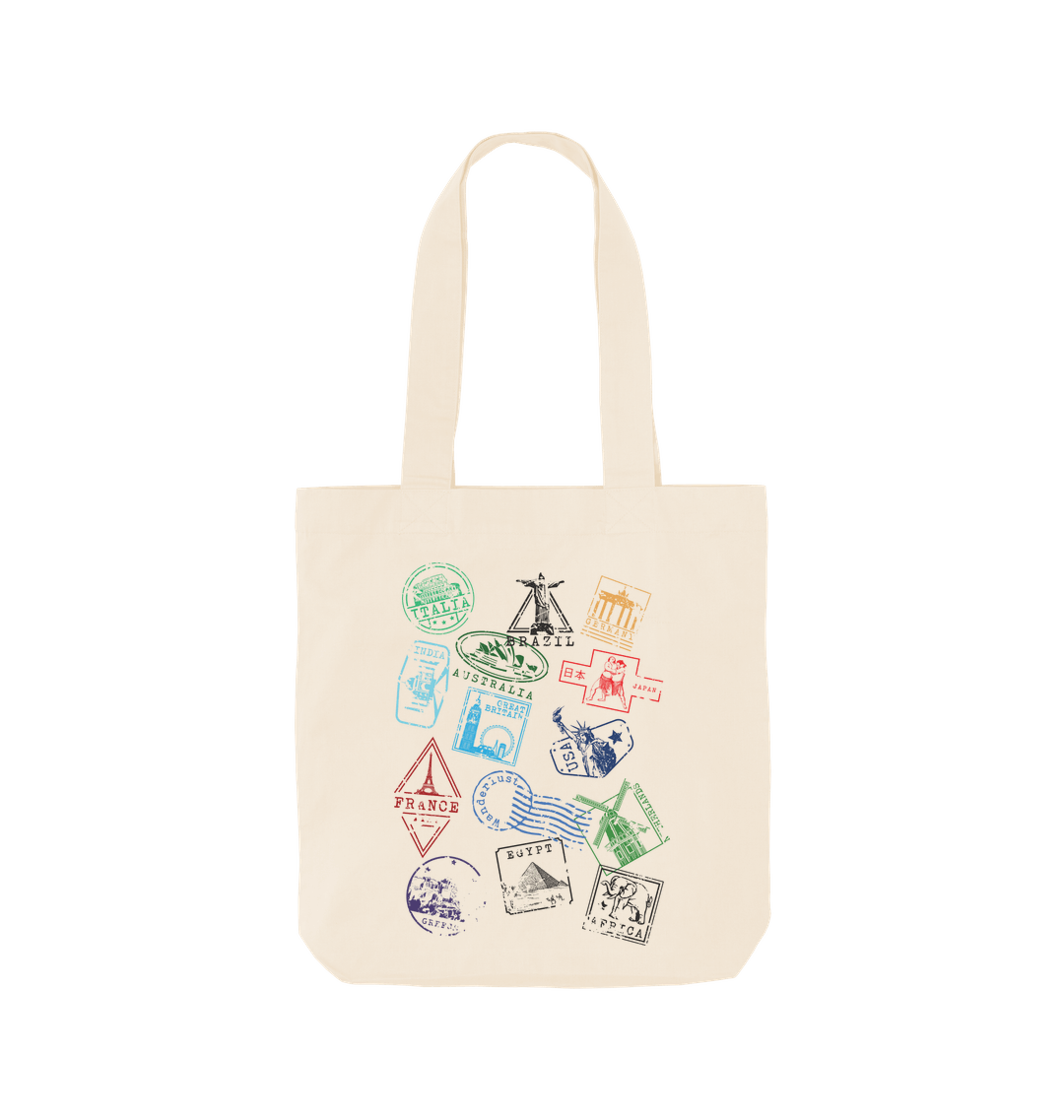 Natural Printed Bag Front