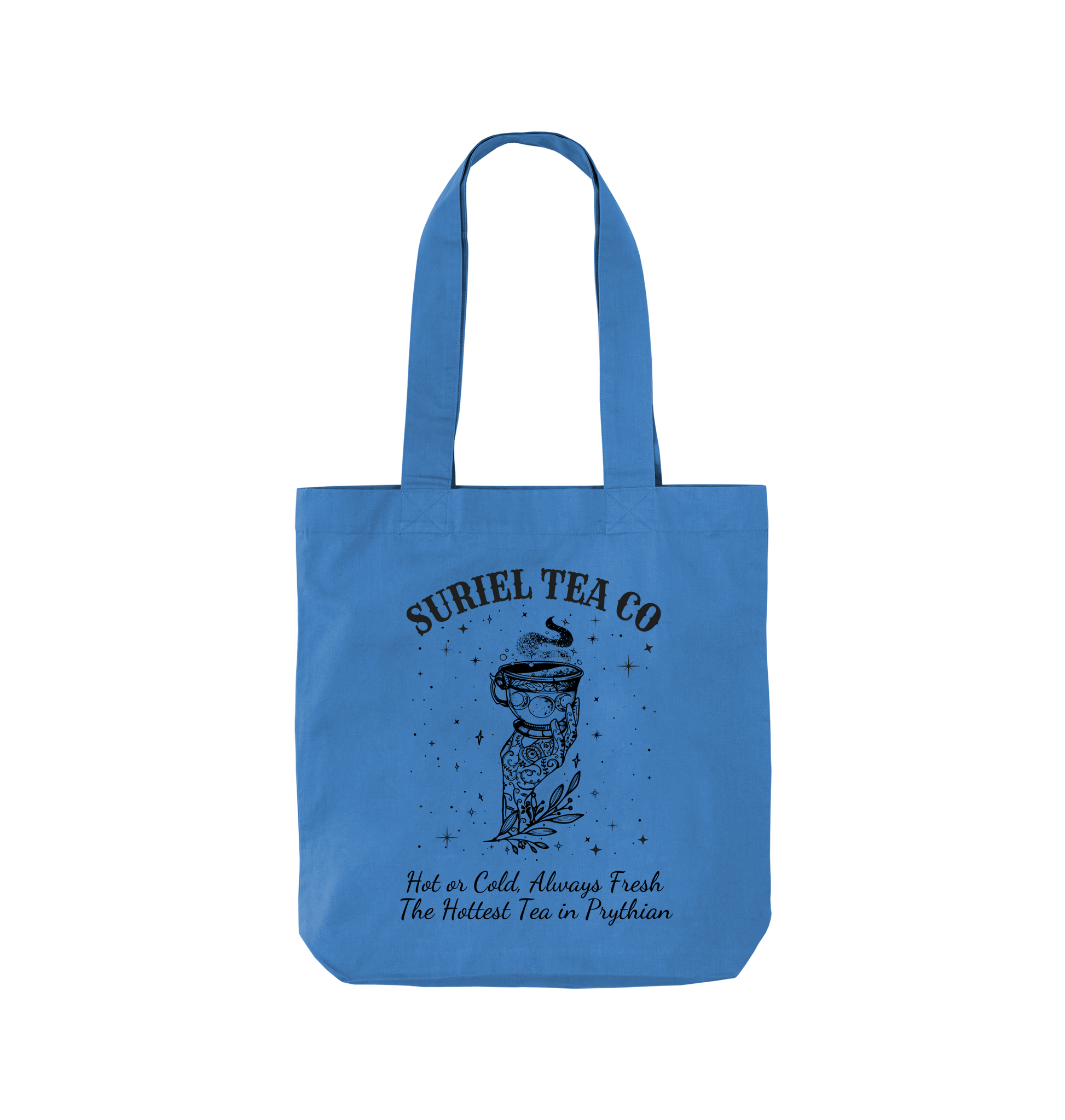Cornflower Blue Printed Bag Front