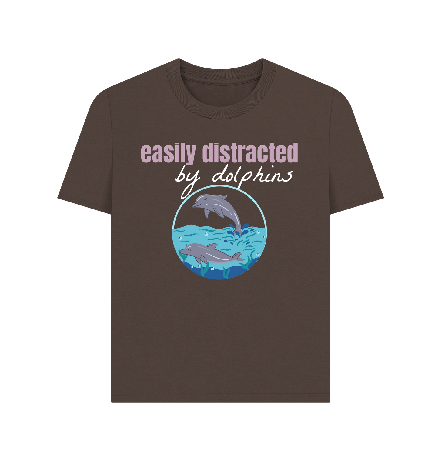 Chocolate Printed T-shirt Front