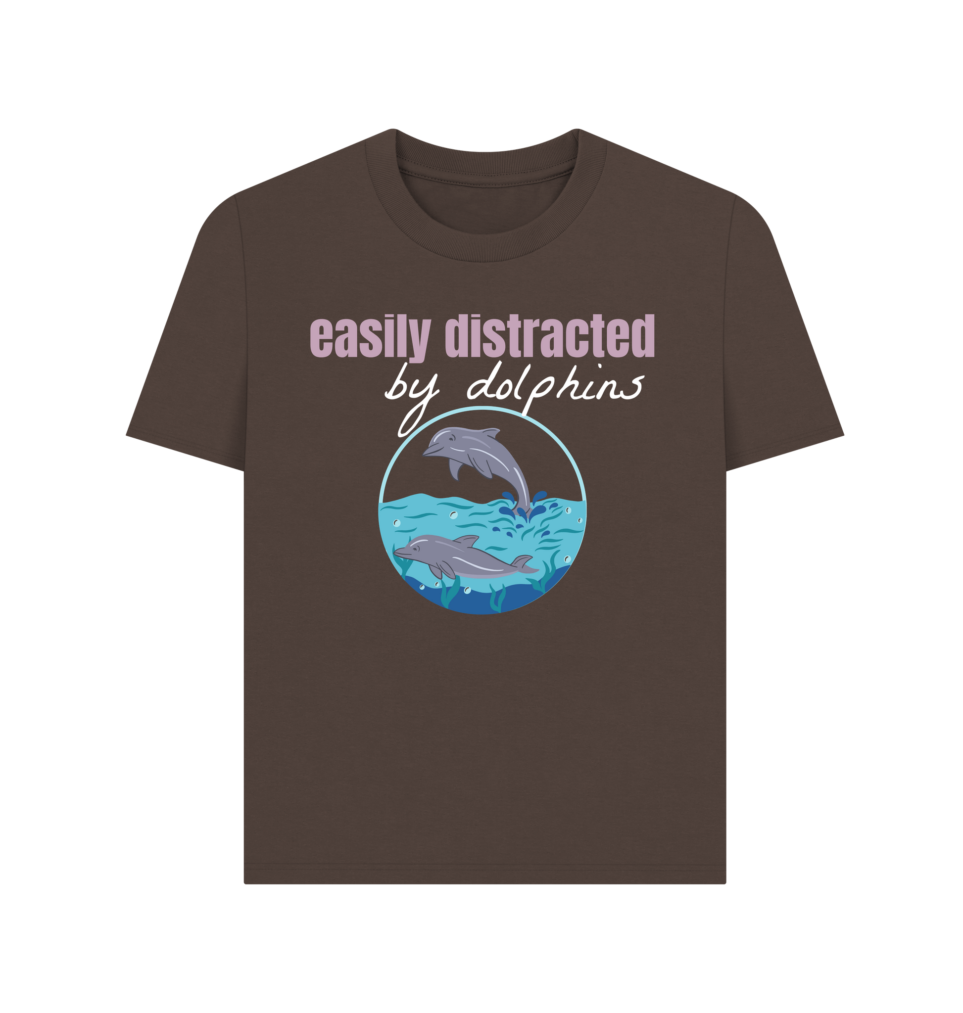 Chocolate Printed T-shirt Front