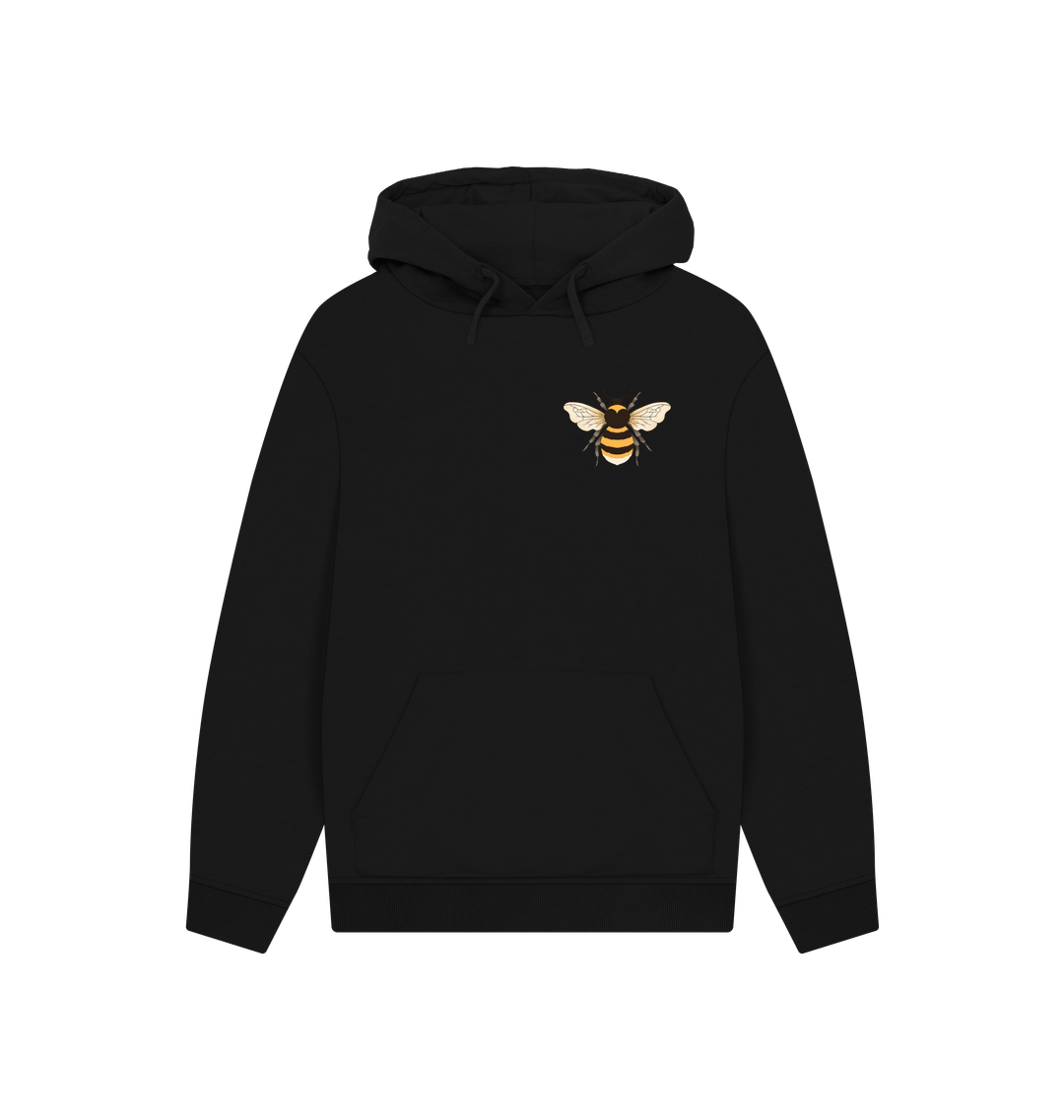 Black Printed Hoody Front