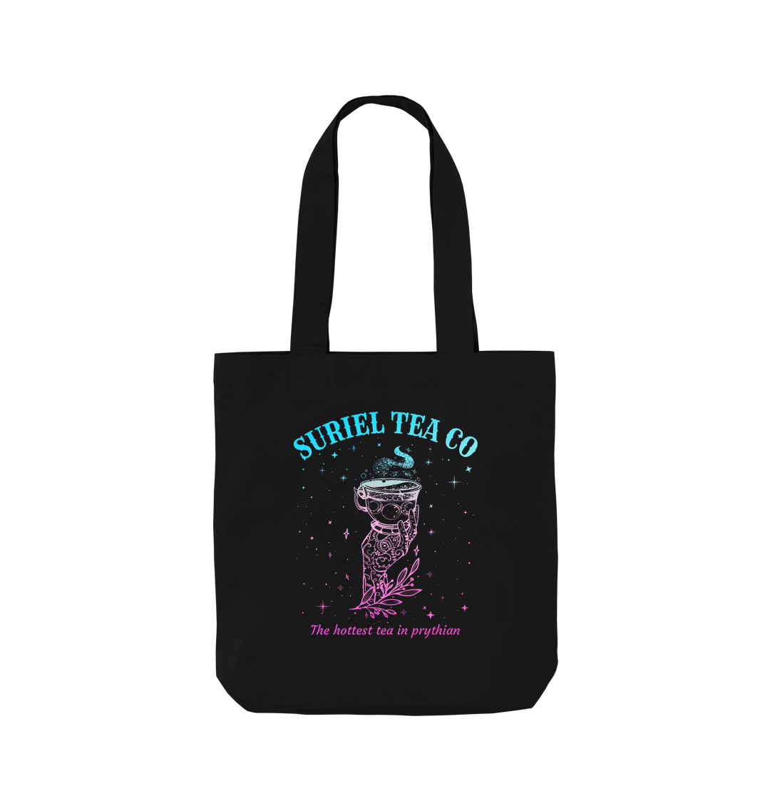 Black Printed Bag Front